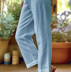 Elena Linen Comfort Pants – Effortless Style for Beautiful Days