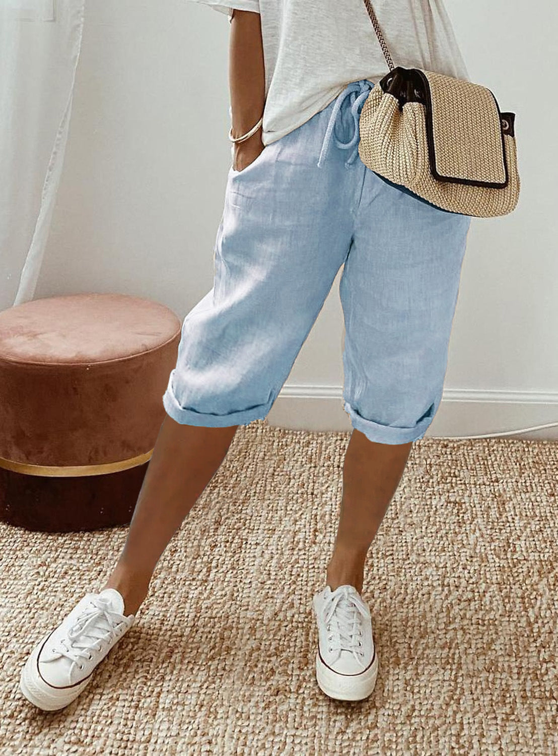 Clara Linen Summer Shorts – Effortless Comfort for Warm Days