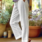 Elena Linen Comfort Pants – Effortless Style for Beautiful Days