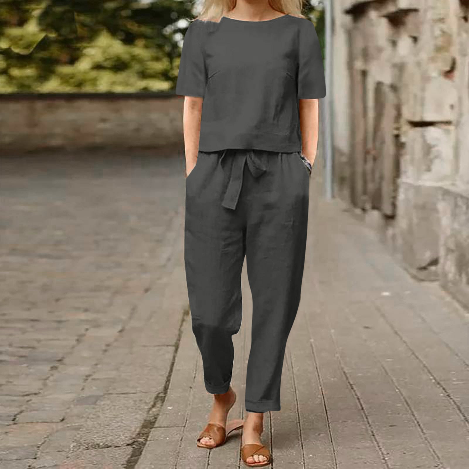 Olivia Linen Comfort Set – Effortless Style for Beautiful Days