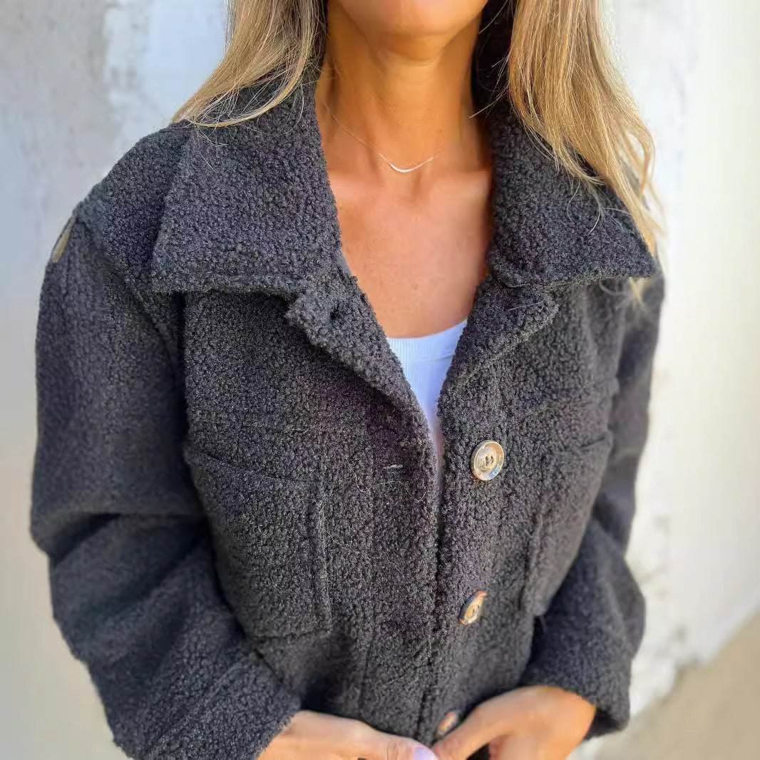 Hannah Cozy Sherpa Jacket – Warm Comfort for Everyday Style