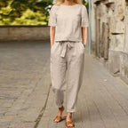 Olivia Linen Comfort Set – Effortless Style for Beautiful Days