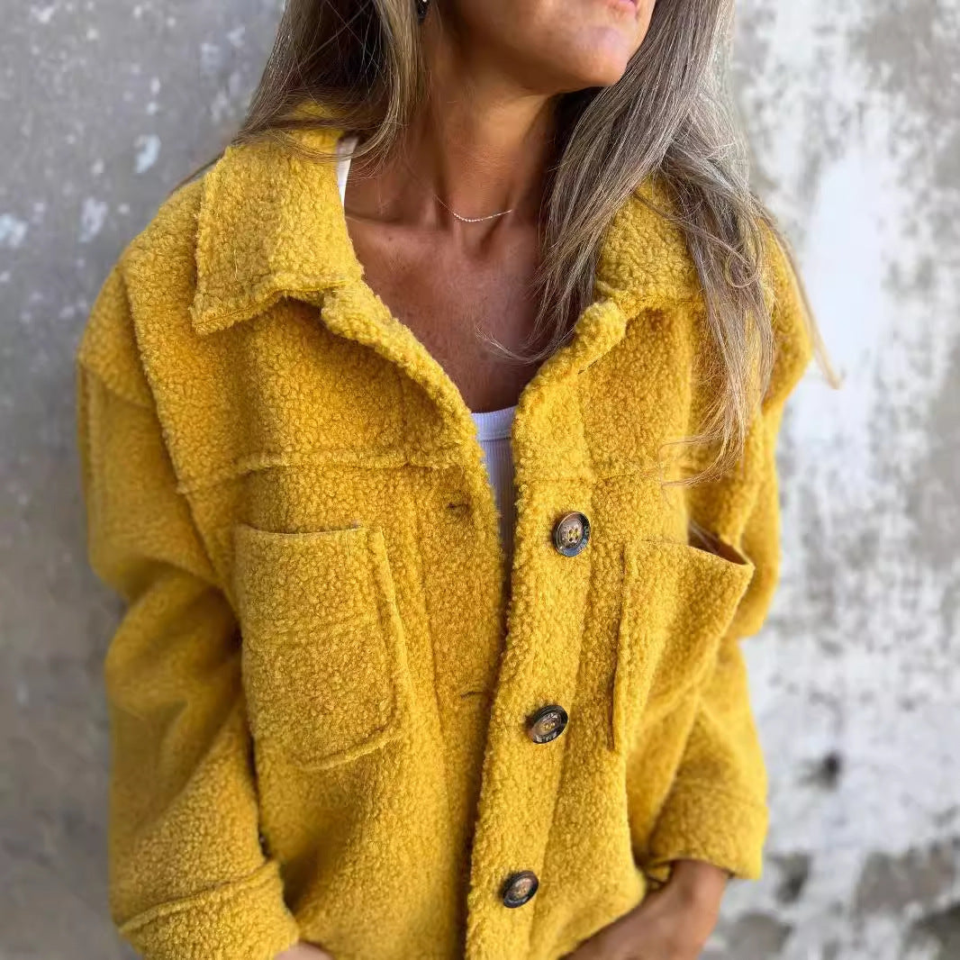 Hannah Cozy Sherpa Jacket – Warm Comfort for Everyday Style