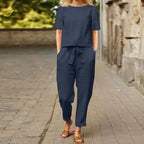Olivia Linen Comfort Set – Effortless Style for Beautiful Days