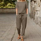 Olivia Linen Comfort Set – Effortless Style for Beautiful Days