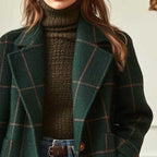 Clara Classic Check Coat – Timeless Elegance for Everyday Wear