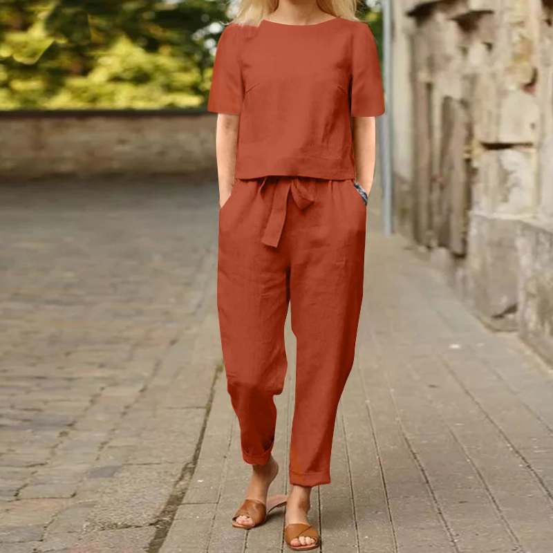 Olivia Linen Comfort Set – Effortless Style for Beautiful Days