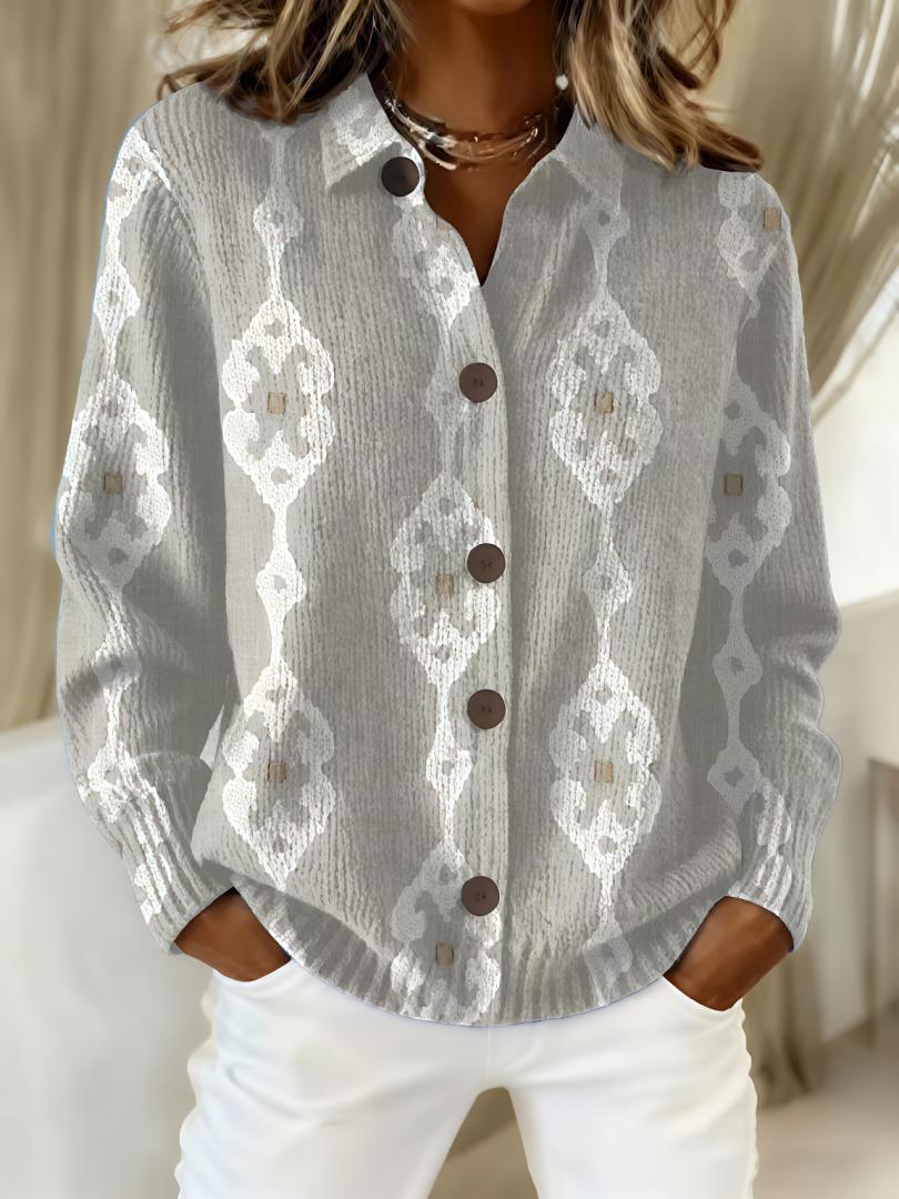 Sophia Plaid Button Blouse – Effortless Style for Everyday Comfort