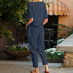 Olivia Linen Comfort Set – Effortless Style for Beautiful Days
