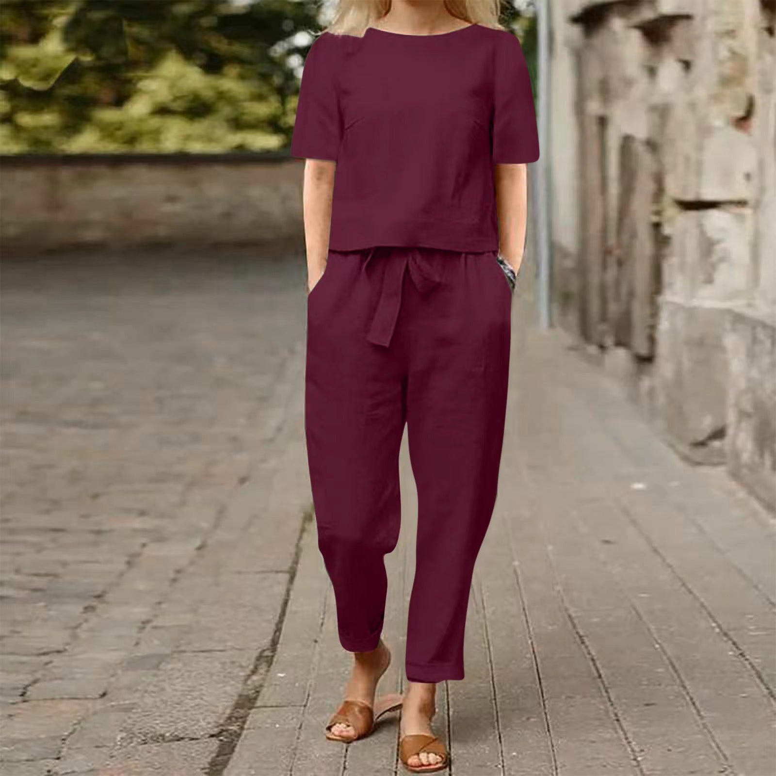 Olivia Linen Comfort Set – Effortless Style for Beautiful Days