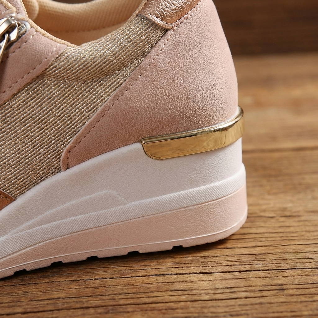 Clara Comfort Zip Sneakers – Elegant Support for Everyday Walking