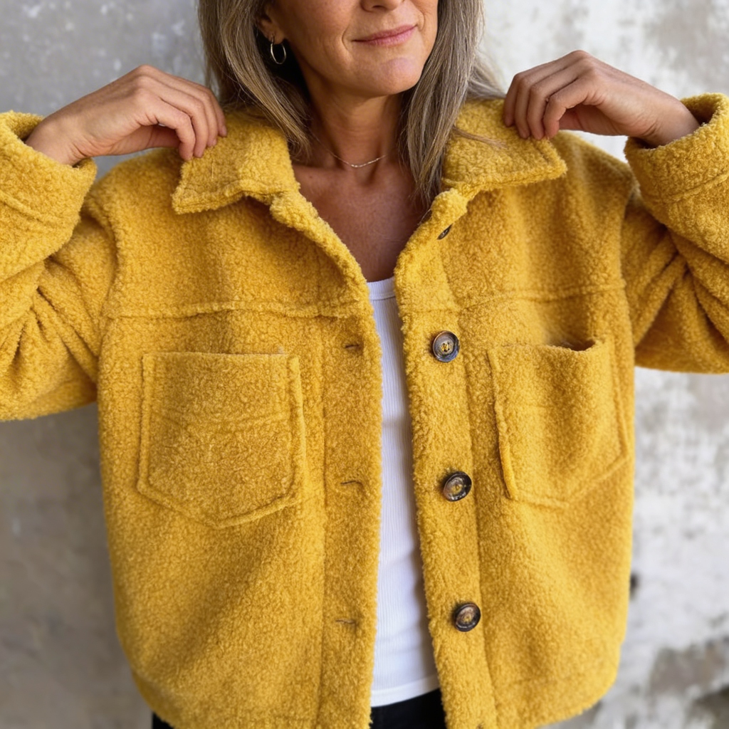 Hannah Cozy Sherpa Jacket – Warm Comfort for Everyday Style