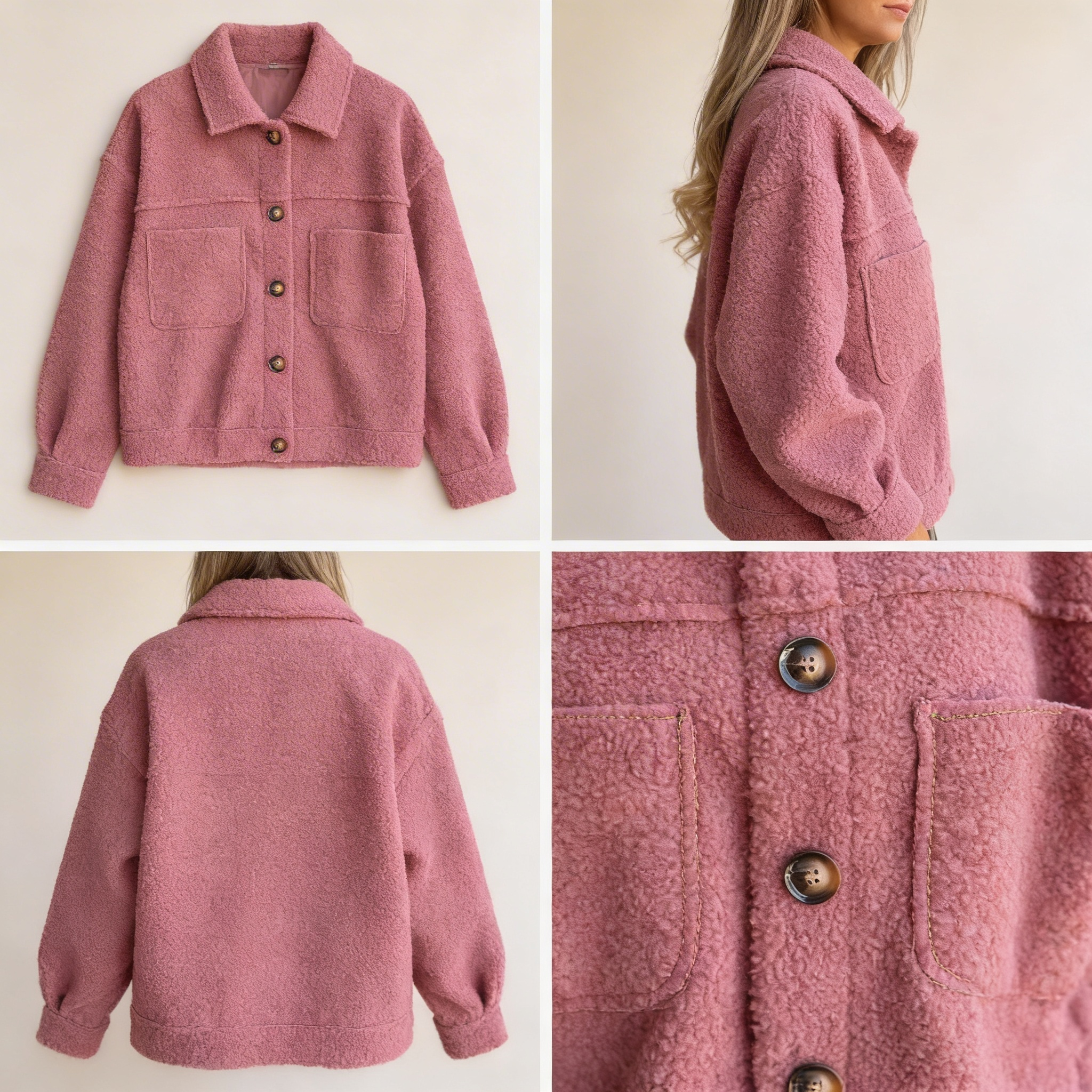 Hannah Cozy Sherpa Jacket – Warm Comfort for Everyday Style