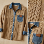 Diane Knit Denim Shirt – Relaxed Style with Everyday Comfort
