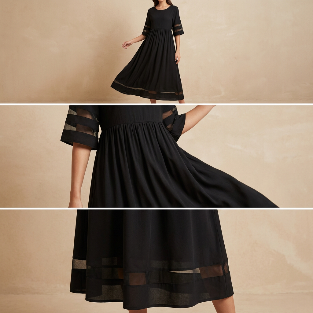 Amelia Grace Midi Dress – Effortless Elegance for Everyday Comfort