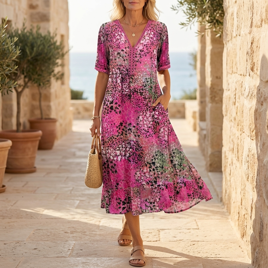 Celestine Breeze Maxi Dress – Elegant Comfort with Effortless Style