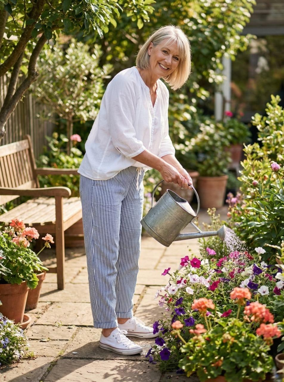 Lena Comfort Stripe Pants